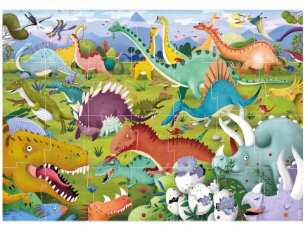 Puzzle Max Dinosaures 28 pièces géantes - Animaux, Jurassic - Educa - 19954