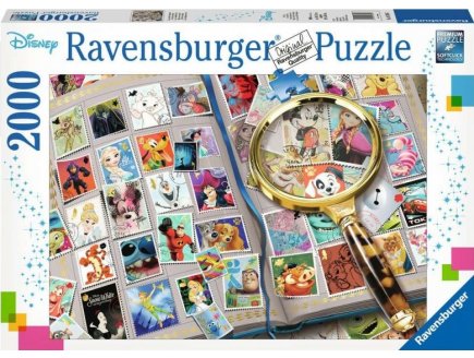 Puzzle mes timbres preferes 2000 pieces - collection disney mickey et ses amis - ravensburger - 167067