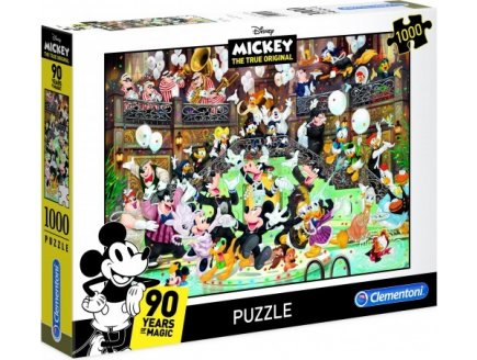 Puzzle mickey 90 eme anniversaire 1000 pieces - collection disney - Clementoni - 39472