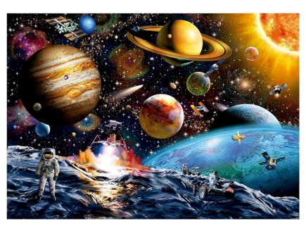 PUZZLE MISSION DANS L'ESPACE 1000 PIECES - PLANETES, SYSTEME SOLAIRE - EDUCA - 19918