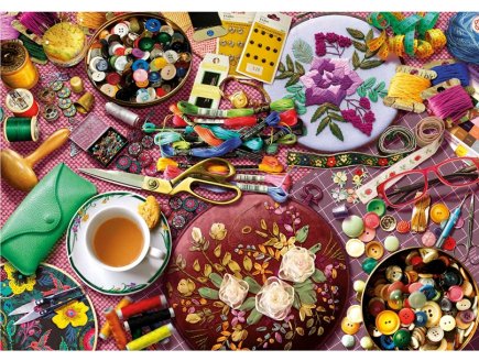 Puzzle Mon coin couture 2000 pièces - Collection Loisirs créatifs, atelier création - Educa - 20263