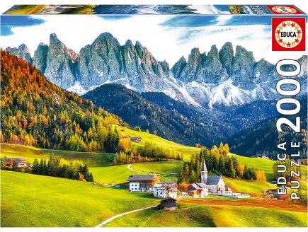 Puzzle montagne automne dans les dolomites 2000 pieces - collection paysage italie - Educa - 19566