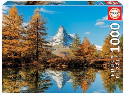 Puzzle montagne le mont cervin en automne 1000 pieces - collection paysage des alpes - Educa 17973