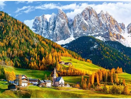 PUZZLE MONTAGNE : LES DOLOMITES 2000 PIECES - COLLECTION PAYSAGE D'ITALIE