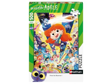 Puzzle mortelle adele : vive le club des bizarres 500 pieces - heros bd - Nathan - 878208