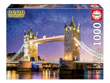 Puzzle n�on Tower Bridge, Londres 1000 pieces - Pont, Monument, Angleterre - Educa - 19930