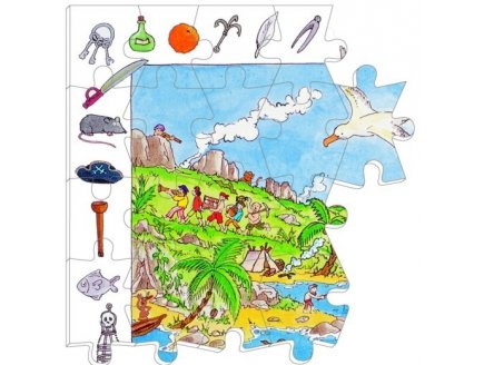 PUZZLE OBSERVATION LES PIRATES 100 PIECES - DJECO - DJ07506