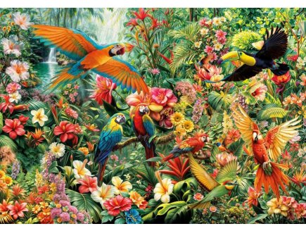Puzzle Oiseaux tropicaux d'Amazonie 2000 pi�ces - Collection For�t Tropicale, Exotique - Educa - 20574