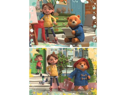 Puzzle ours paddington : a la maison / en promenade 2 x 20 pieces - Clementoni - 24788