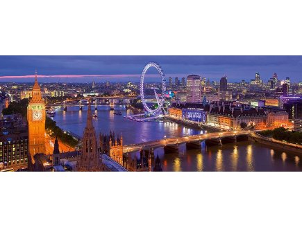 PUZZLE PANORAMA LONDRES DE NUIT 1000 PIECES - COLLECTION VILLE ET PAYS : ANGLETERRE - RAVENSBURGER - 150649