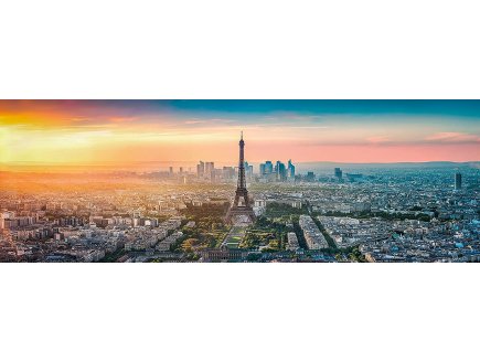 PUZZLE PANORAMA VUE SUR PARIS ET LA TOUR EIFFEL 1000 PIECES - COLLECTION VILLE ET MONUMENT FRANCE - CLEMENTONI - 39641