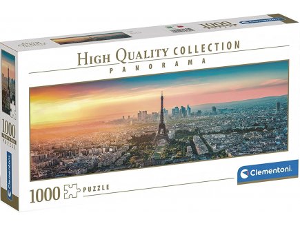 Puzzle panorama vue sur paris et la tour eiffel 1000 pieces - collection ville et monument france - Clementoni - 39641