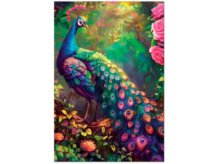 Puzzle Paon color� au Jardin 1000 pieces - Collection Animaux, Oiseaux - Educa - 20262