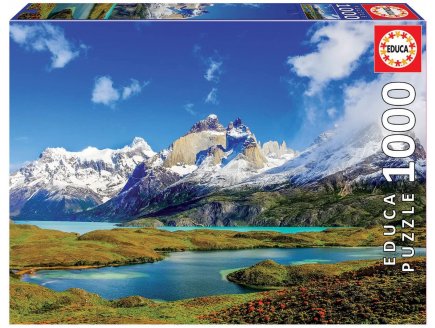 Puzzle parc national tours du paine 1000 pieces - collection paysage de patagonie - Educa 19259