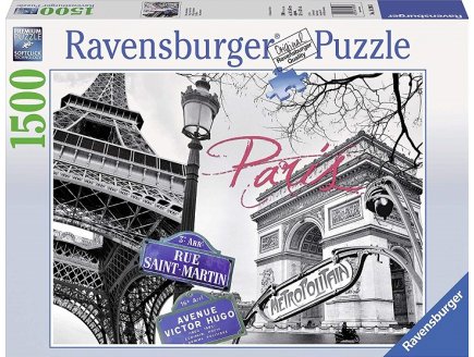 Puzzle paris mon amour - 1500 pieces collection monument de france - Ravensburger - 16296
