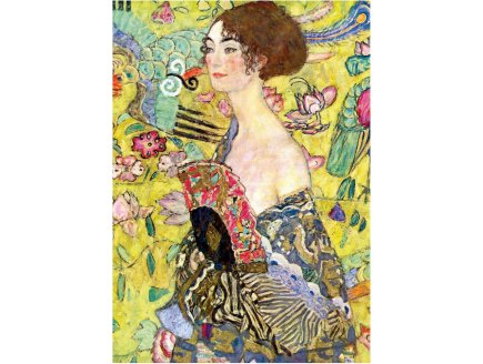 PUZZLE PEINTURE : LA DAME A L'EVENTAIL 1000 PIECES - COLLECTION PEINTRE GUSTAV KLIMT - EDUCA - 19932