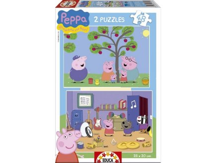 PUZZLE PEPPA LE COCHON / PIG 2 X 48 PIECES - EDUCA - 15920