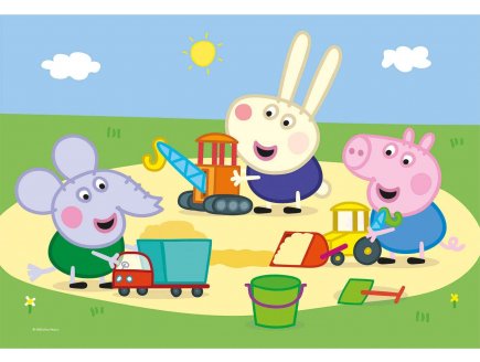 Puzzle peppa pig pique-nique en famille - joue au parc 3 x 48 pieces - Clementoni peppa le cochon - 25263