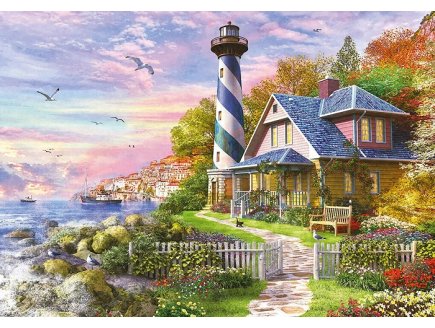 PUZZLE PHARE A ROCK BAY 4000 PIECES - COLLECTION PAYSAGE - EDUCA - 17677