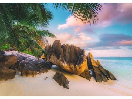 PUZZLE PLAGE PARADISIAQUE DES SEYCHELLES 1000 PIECES - COLLECTION MER ET VACANCES - RAVENSBURGER - 16907