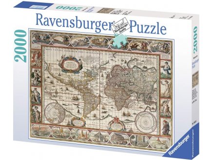  puzzle planisphere de 1650 2000 pieces - collection ancienne carte du monde - Ravensburger - 166336