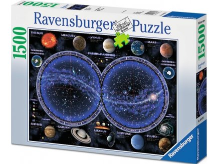 Puzzle planisphere et les planetes - 1500 pieces collection astrologie - Ravensburger - 16373