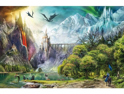 PUZZLE REGNE DES DRAGONS 3000 PIECES - COLLECTION MONSTRE ET CHATEAU - RAVENSBURGER - 164622