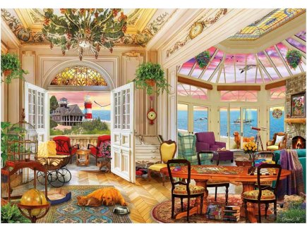 Puzzle Retraite en bord de mer 3000 pieces - Scène de vie, Mer et océan - Educa - 20332