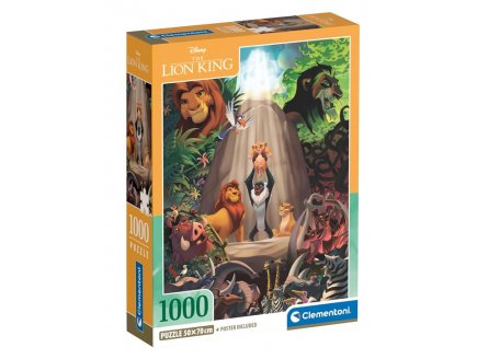 Puzzle Roi Lion Disney, La naissance de Simba 1000 pi�ces - Collection Dessin anim� - Clementoni - 39902