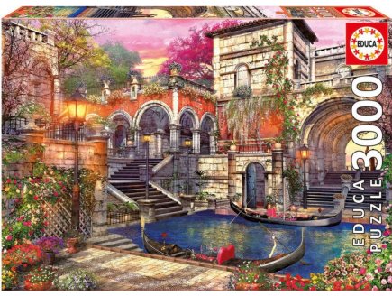 Puzzle romance a venise 3000 pieces - collection peinture - Educa - 16320