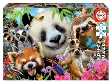 Puzzle selfie d'animaux amusants 300 pieces - photo fun & humour - Educa - 18610