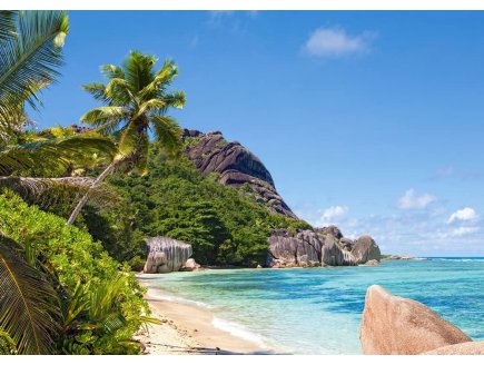 PUZZLE SEYCHELLES COIN PARADISIAQUE / PLAGE TROPICALE 3000 PIECES - COLLECTION PLAGE