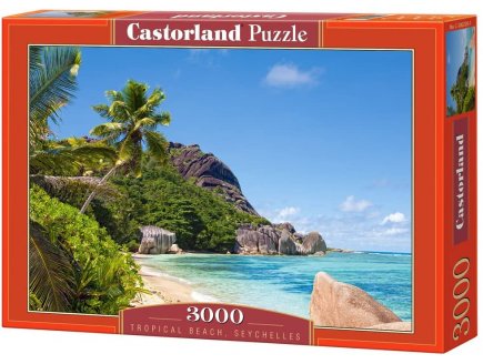 Puzzle seychelles coin paradisiaque / plage tropicale 3000 pieces - collection plage