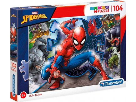 PUZZLE SPIDERMAN - 104 PIECES - COLLECTION SPIDER-MAN MARVEL - CLEMENTONI - 27116