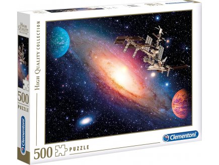 Puzzle station spatiale internationale 500 pieces - collection espace - Clementoni - 35075