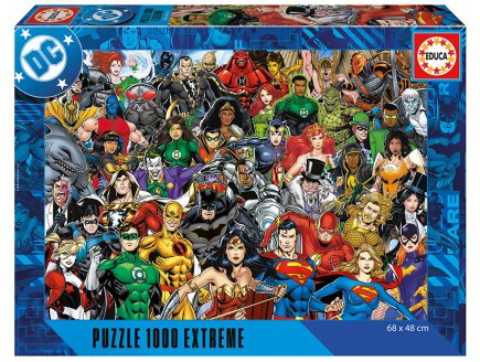 Puzzle Super-H�ros et M�chants DC Comics Justice League 1000 pieces - Extr�me, Challenge, Impossible - Educa - 20267