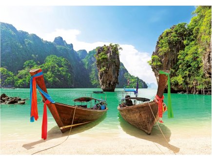 PUZZLE THAILANDE COIN PARADISIAQUE DE PHUKET 1000 PIECES - COLLECTION PAYSAGE OCEAN ET MER - EDUCA - 20283