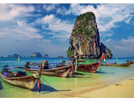 PUZZLE THAILANDE KRABI / PLAGE AVEC ROCHER 2000 PIECES - COLLECTION OCEAN - EDUCA - 18007