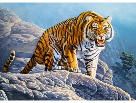 PUZZLE TIGRE DU BENGALE 180 PIECES - COLLECTION ANIMAUX SAUVAGES - CASTORLAND