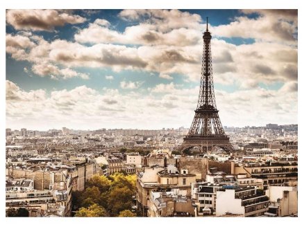 PUZZLE TOUR EIFFEL ET TOITS DE PARIS, FRANCE 1000 PIECES - BEAUTIFUL SKYLINES - RAVENSBURGER - 14087