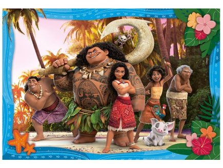 PUZZLE VAIANA 2 DISNEY : L'HEROINE ET SES AMIS DU BOUT DU MONDE 104 PIECES - SUPERCOLOR - CLEMENTONI - 25786