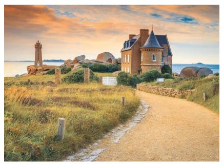 PUZZLE VERS LE PHARE DE PLOUMANAC'H 500 PIECES - COLLECTION PAYSAGE DE BRETAGNE - NATHAN - 872466
