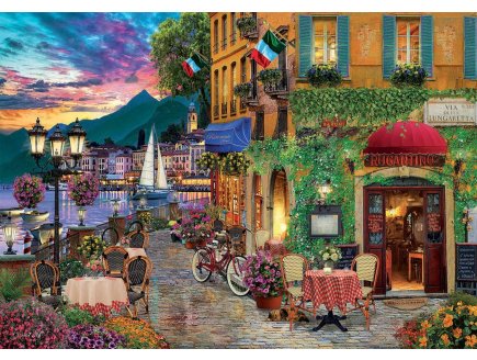PUZZLE VILLAGE ITALIEN AU BORD D'UNE RIVIERE 2000 PIECES - COLLECTION PAYSAGE ET MONTAGNE ITALIE - EDUCA - 18009