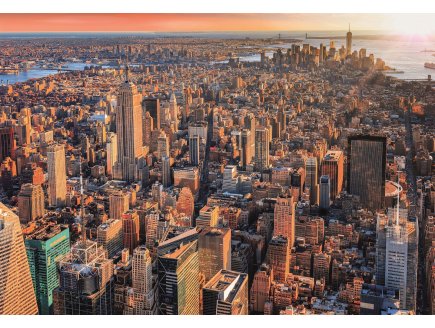 PUZZLE VILLE DE NEW-YORK CREPUSCULE 1000 PIECES - COLLECTION PAYS - ETATS-UNIS - CLEMENTONI - 39646