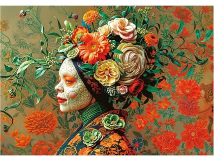 Puzzle XL Portait de la Reine L�zard 500 pieces - Collection Femme, Art  - Educa - 20232