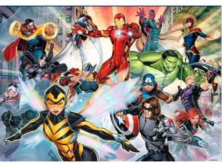 Puzzle XXL Avengers : Hulk Iron Man Captain America Cyborg - 100 pi�ces - DC - Super H�ros - Ravensburger - 132614