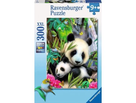 PUZZLE XXL BEBE PANDA ET PANDA DANS LA FORET 300 PIECES - RAVENSBURGER - ANIMAUX FORET - 130658