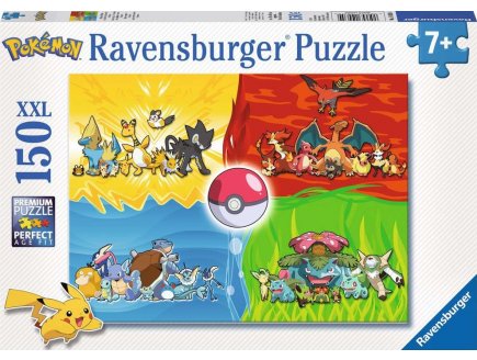 PUZZLE XXL DIFFERENTS TYPES DE POKEMON - 150 PIECES - RAVENSBURGER - 10035