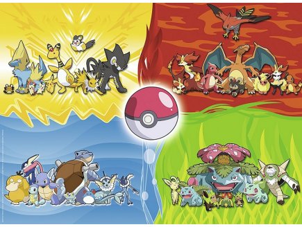 Puzzle xxl differents types de pokemon - 150 pieces - Ravensburger - 10035