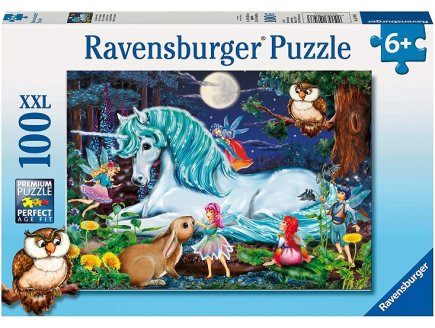 PUZZLE XXL LA LICORNE ET LES FEES DANS LA FORET 100 PIECES - RAVENSBURGER - 10793